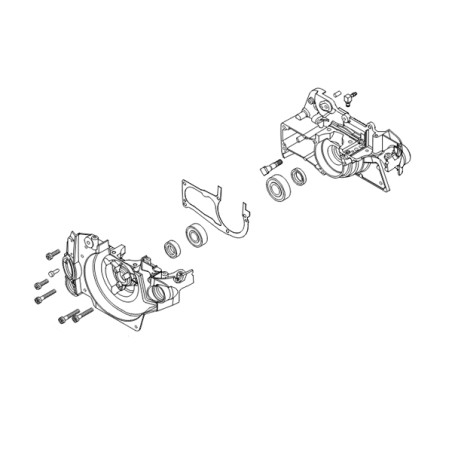 Carter moteur réservoir d'huile tronçonneuse Shindaiwa