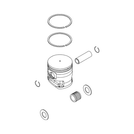 Piston complet tronçonneuse Shindaiwa