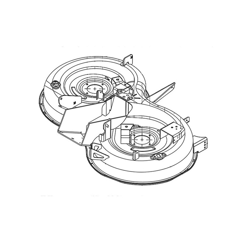 Carter de coupe nu tracteur tondeuse Husqvarna