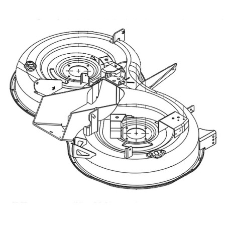 Carter de coupe nu tracteur tondeuse Husqvarna