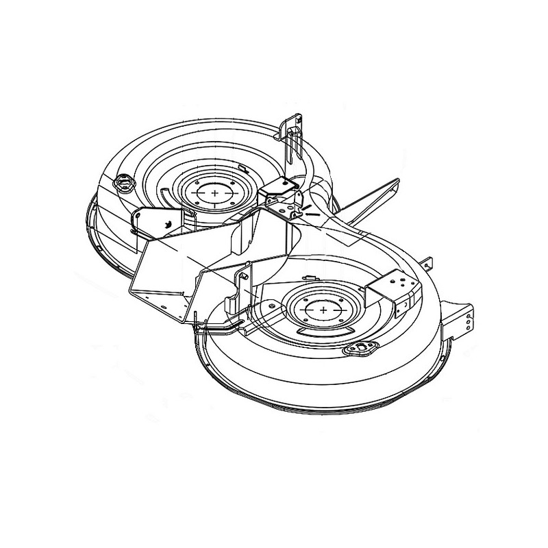 Carter de coupe nu tracteur tondeuse Husqvarna