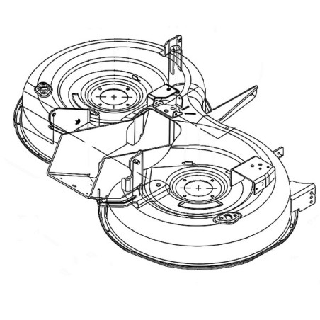 Carter de coupe nu tracteur tondeuse Husqvarna