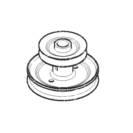 Double poulie moteur autoportée GGP / STIGA