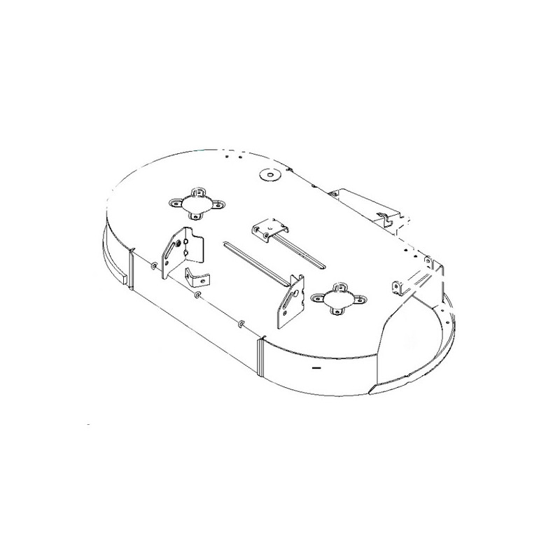 Plateau de coupe nu tracteur tondeuse Husqvarna