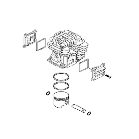 Cylindre piston complet tronçonneuse Oleo-Mac