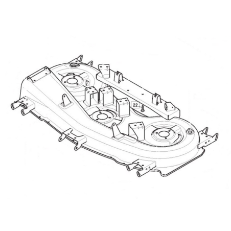 3B BP CUTT. DECK ASSY MTR 118 SD