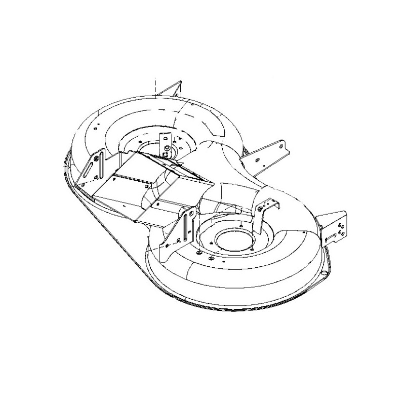 Carter de coupe nu tracteur tondeuse Husqvarna