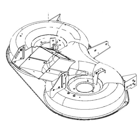 Carter de coupe nu tracteur tondeuse Husqvarna