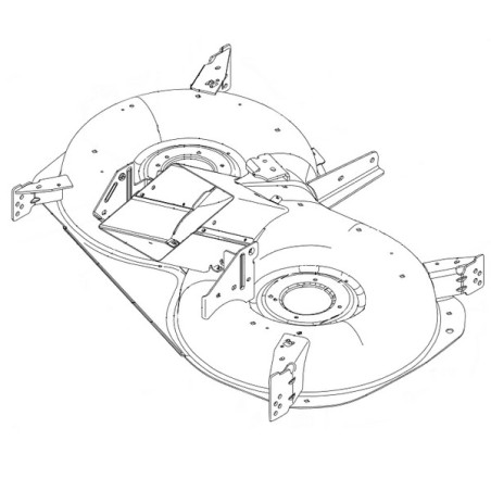 Carter de coupe nu tracteur tondeuse Husqvarna