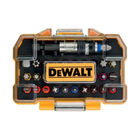 Coffret Dewalt 32 pièces avec embouts 25 mm, pour visseuse toute marque