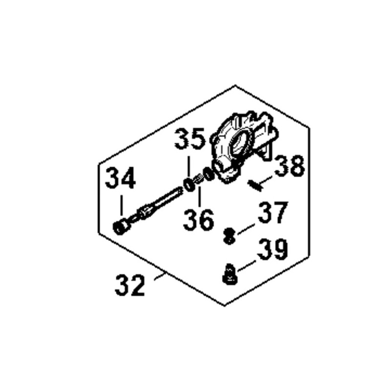 Pompe à huile course de 1.2 mm tronçonneuse Stihl