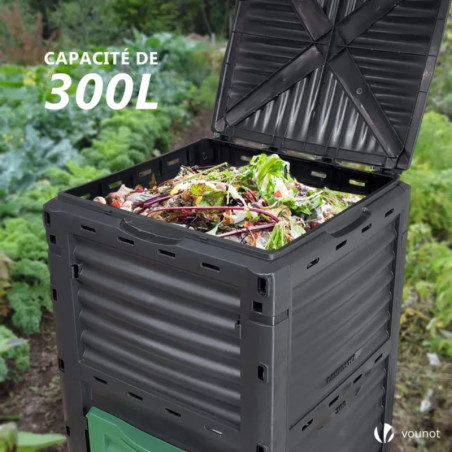 Composteur de jardin 300 litres