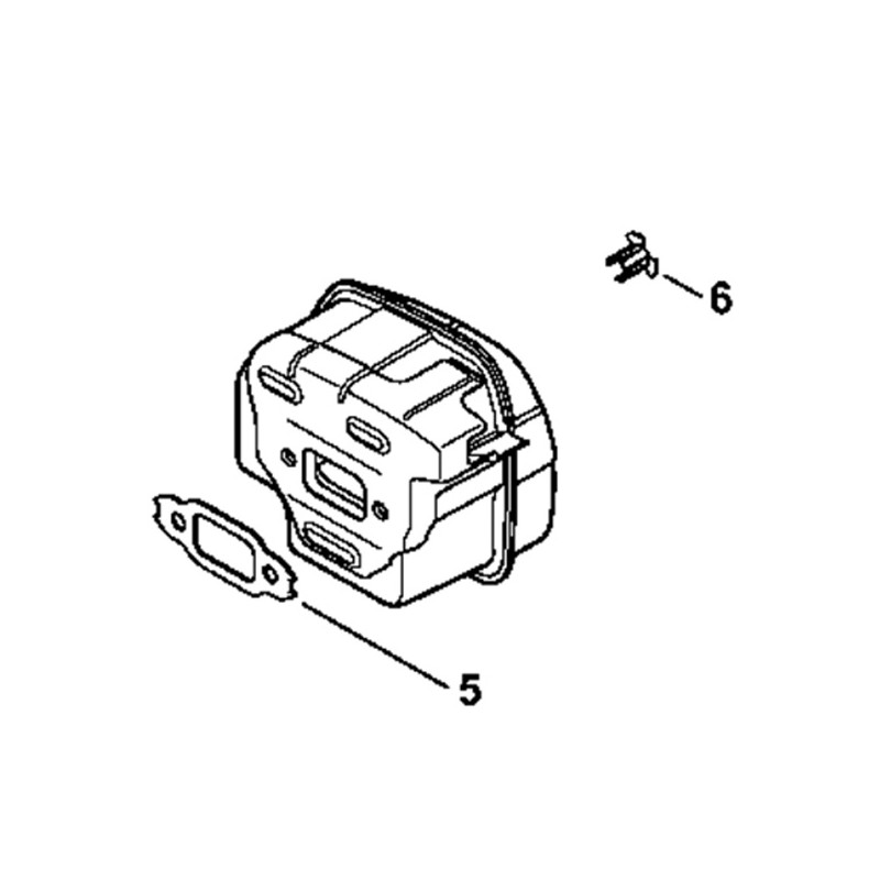 Pot échappement tronçonneuse thermique Stihl MS251
