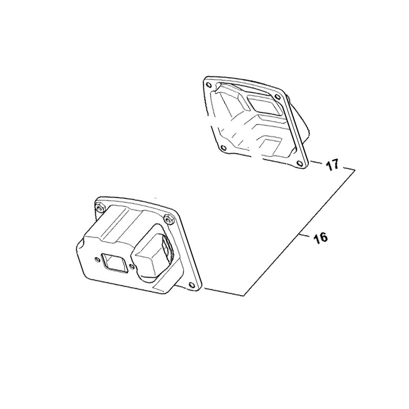 Silencieux tronçonneuse thermique Stihl série MS661