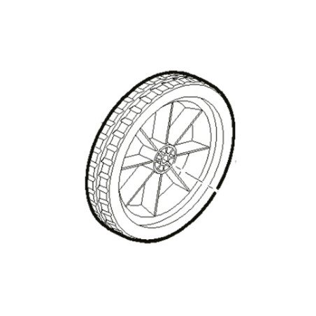 Roue arrière tondeuse à batterie Alpina 118810983/0