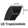 Courroie série LB (16.5mm x 9.5mm)