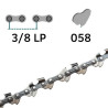 Chaine tronçonneuse 3/8 LP 050 (chaine micro)