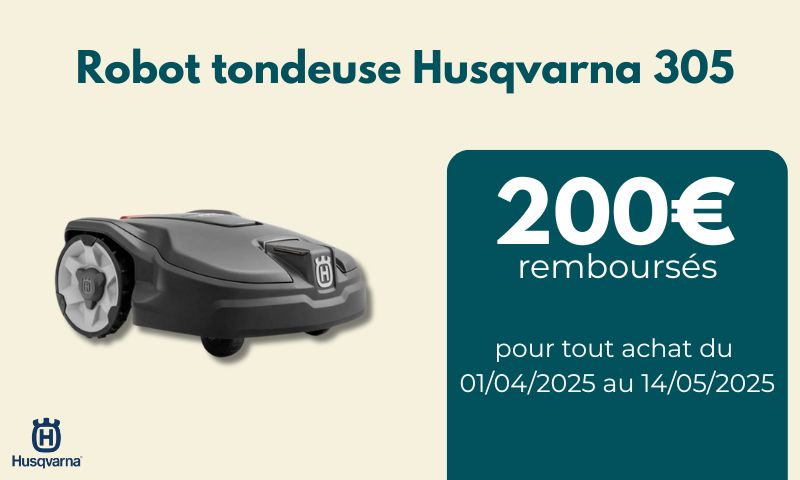 offre remboursement husvarna 305