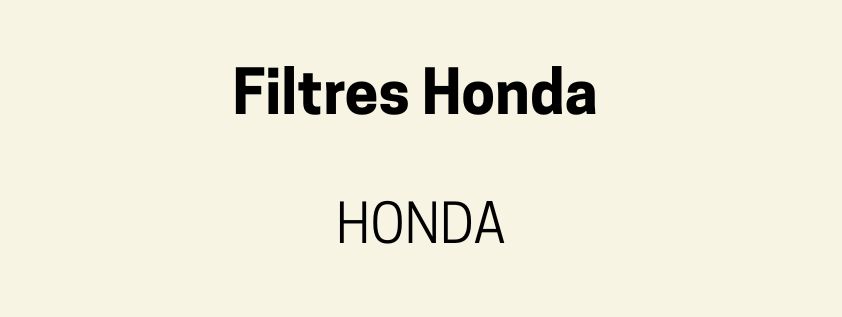 fitres à air tondeuse Honda