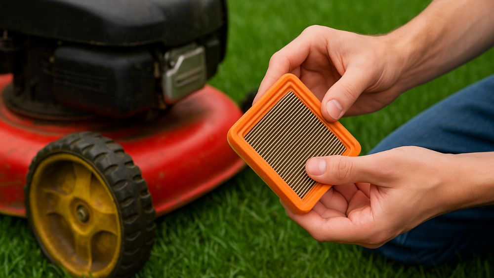 Nettoyer le filtre à air d'une tondeuse
