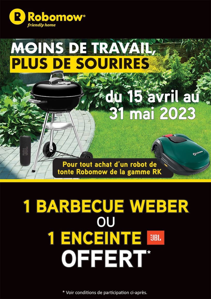 1 Robot =1 barbecue weber offert