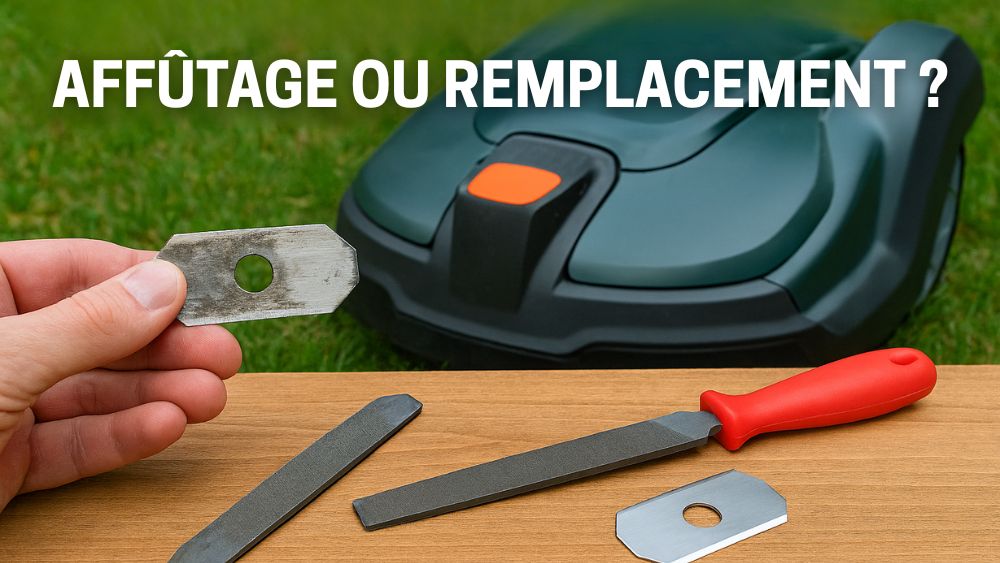 Affûter les lames de robot tondeuse ou les remplacer ?